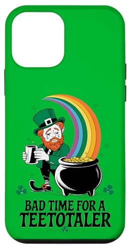 Hülle für iPhone 12 mini Bad Time for Teetotaler: Funny St Patrick’s Day Leprechaun von Irish Humor