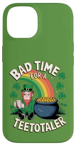 Hülle für iPhone 14 Bad Time for Teetotaler: Funny St Patrick’s Day Leprechaun von Irish Humor