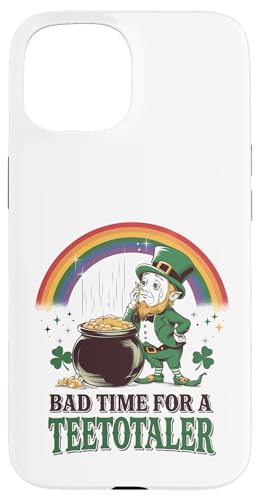 Hülle für iPhone 15 Bad Time for Teetotaler: Funny St Patrick’s Day Leprechaun von Irish Humor