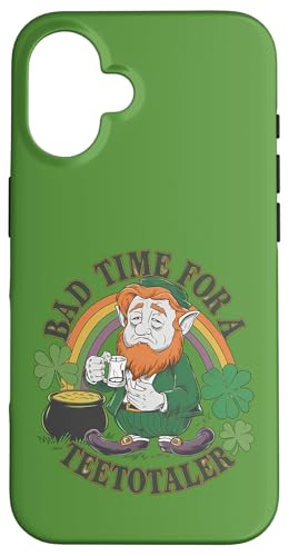 Hülle für iPhone 16 Bad Time for Teetotaler: Funny St Patrick’s Day Leprechaun von Irish Humor