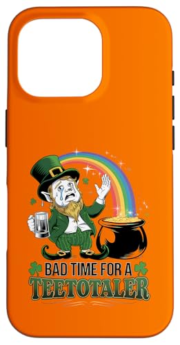 Hülle für iPhone 16 Pro Bad Time for Teetotaler: Funny St Patrick’s Day Leprechaun von Irish Humor