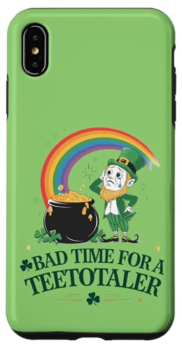 Hülle für iPhone XS Max Bad Time for Teetotaler: Funny St Patrick’s Day Leprechaun von Irish Humor