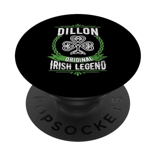 Dillon Irischer Name Legende Kleeblatt St. Patricks Day PopSockets Klebender PopGrip von Irish Legend Shoppe