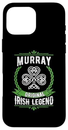 Hülle für iPhone 16 Pro Max Murray Irischer Name Legende Kleeblatt St. Patricks Day von Irish Legend Shoppe