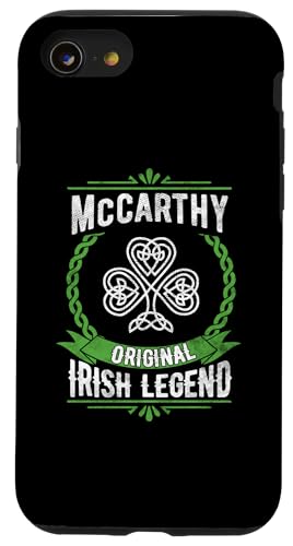 Hülle für iPhone SE (2020) / 7 / 8 McCarthy, irische Namenslegende Shamrock, St. Patricks Day von Irish Legend Shoppe