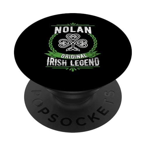 Nolan Irischer Name Legende Kleeblatt St. Patricks Day PopSockets Klebender PopGrip von Irish Legend Shoppe