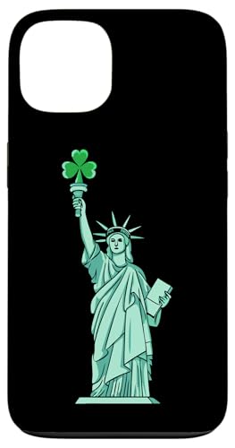 Hülle für iPhone 13 Kleeblatt Taschenlampe Liberty - NYC St. Patrick's Day von Irish Luck in New York – Statue of Liberty