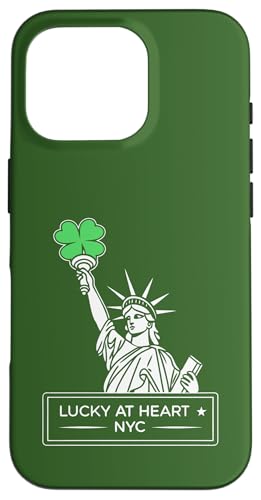 Hülle für iPhone 16 Pro St. Patrick's Day in NYC – Irische Freiheitsstatue von Irish Luck in New York – Statue of Liberty