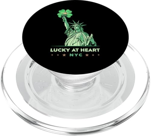 Irischer Freiheitsstatue – St. Patrick's Day PopSockets PopGrip für MagSafe von Irish Luck in New York – Statue of Liberty