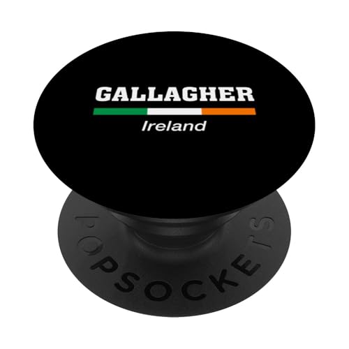 Gallagher Irland-Flagge mit irischem Familiennamen St. Patricks Day PopSockets Klebender PopGrip von Irish Name Ireland Eire Co