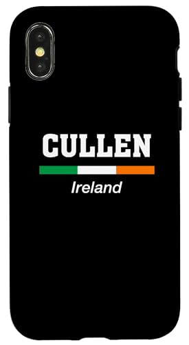 Hülle für iPhone X/XS Cullen Irische Flagge St. Patricks Day Irland von Irish Name Ireland Eire Co