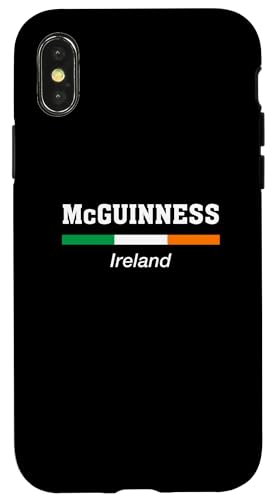 Hülle für iPhone X/XS McGuinness Irland-Flagge mit irischem Familiennamen St. Patricks Day von Irish Name Ireland Eire Co