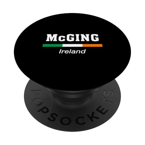 McGing Irland-Flagge mit irischem Familiennamen St. Patricks Day PopSockets Klebender PopGrip von Irish Name Ireland Eire Co