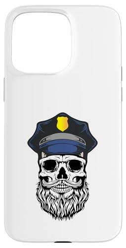 Bearded Skull Cop Law Enforcement Police Tribute Gift Hülle für iPhone 15 Pro Max von Iron Kor