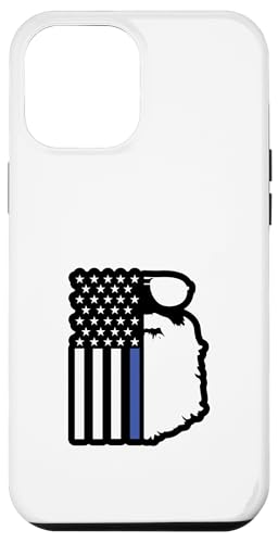 Patriotic Beard American Flag Thin Blue Line Support Design Hülle für iPhone 12 Pro Max von Iron Kor