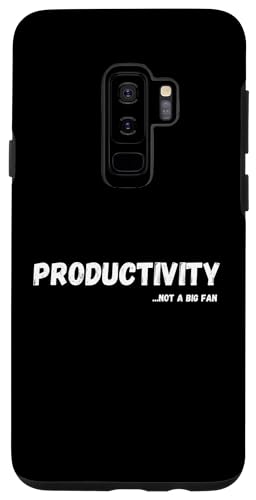 Hülle für Galaxy S9+ Produktivität ist kein großer Fan - Ironischer sarkastischer lustiger Humor von Ironic Sarcastic Not a Big Fan Adult Humor gifts