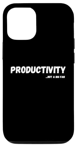 Hülle für iPhone 12/12 Pro Produktivität ist kein großer Fan - Ironischer sarkastischer lustiger Humor von Ironic Sarcastic Not a Big Fan Adult Humor gifts