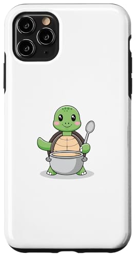 Hülle für iPhone 11 Pro Max Schildkröte Kochen Hobby Meerestiere Chefkoch von Ironischer Oktopus Meerestier Ozean Fisch