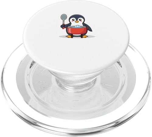 Pinguin Kochen Hobby Meerestiere Koch PopSockets PopGrip für MagSafe von Ironischer Oktopus Meerestier Ozean Fisch