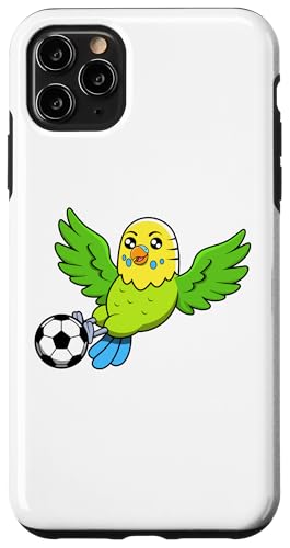 Hülle für iPhone 11 Pro Max Niedlicher Wellensittich Fußballspieler Vögel Ballsportarten von Ironischer Wellensittich Niedliche Vogel Zitate &