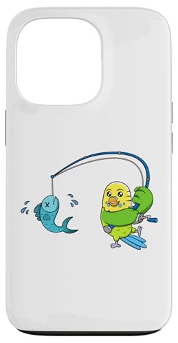 Hülle für iPhone 13 Pro Wellensittich Angler Hobby Fischen Wellensittich von Ironischer Wellensittich Niedliche Vogel Zitate &