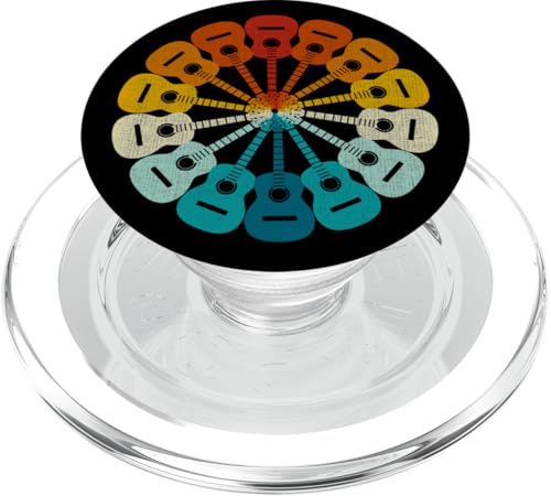 Akustikgitarre Retro Rainbow PopSockets PopGrip für MagSafe von Irreverent Tees