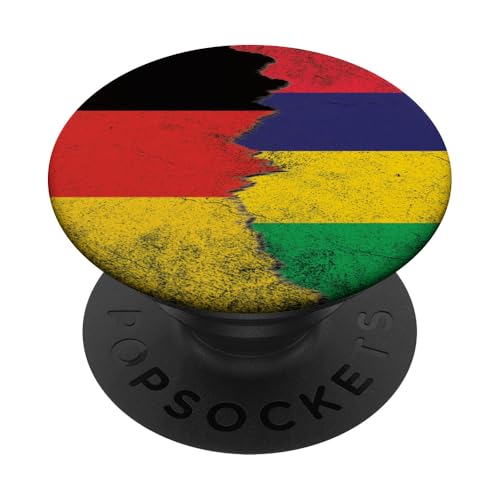 Deutschland Mauritius Flaggen - Deutsch Mauritian PopSockets mit austauschbarem PopGrip von Irreverent Tees
