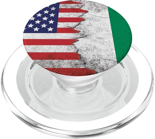 Flaggen der USA und Nigerias - Vereinigte Staaten von Amerika, Nigerianisch PopSockets PopGrip für MagSafe von Irreverent Tees