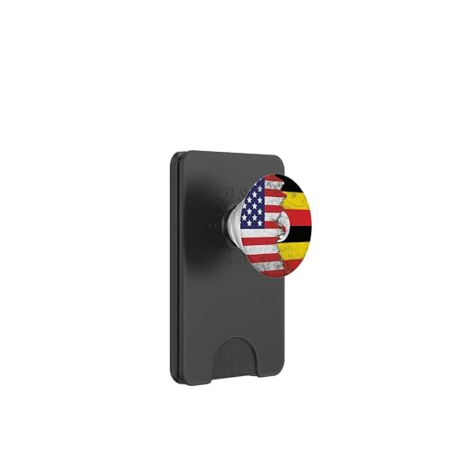 Flaggen der USA und Ugandas - Vereinigte Staaten von Amerika, Uganda PopSockets PopWallet für MagSafe von Irreverent Tees