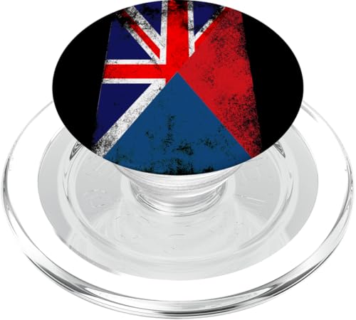 Flaggen des Vereinigten Königreichs und der Tschechischen Republik – Britisch-Tschechien PopSockets PopGrip für MagSafe von Irreverent Tees