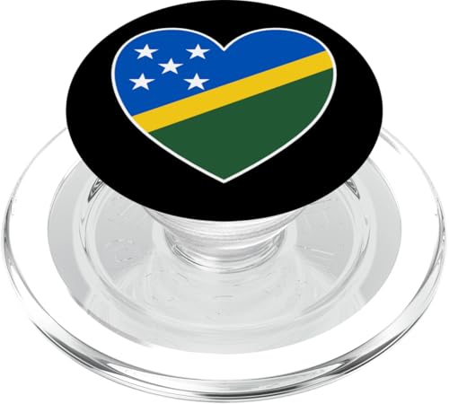 I Heart Salomon Islands - Fun Salomon Islander Flag Heart PopSockets PopGrip für MagSafe von Irreverent Tees