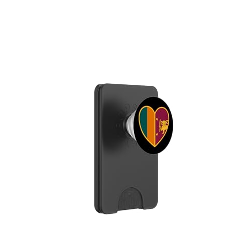 I Heart Sri Lanka – Lustiges Herz mit Sri Lanka-Flagge PopSockets PopWallet für MagSafe von Irreverent Tees