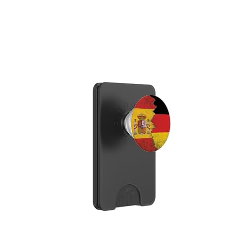 Spanien & Deutschland Flaggen - Spanisch Deutsch PopSockets PopWallet für MagSafe von Irreverent Tees