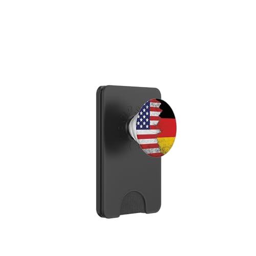 USA & Deutschland Flaggen - Vereinigte Staaten von Amerika, Deutsch PopSockets PopWallet für MagSafe von Irreverent Tees