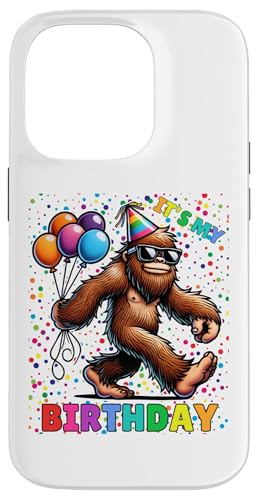 Hülle für iPhone 14 Pro Es ist mein 4. Geburtstag, Bigfoot Sasquatch Party, Feier von It's My Birthday Bigfoot Lover Sasquatch Fan Wear