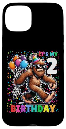 Hülle für iPhone 15 Plus Es ist mein 2. Geburtstag, Bigfoot Sasquatch Party, Feier von It's My Birthday Bigfoot Lover Sasquatch Fan Wear