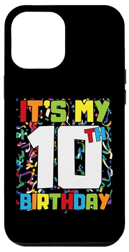 Hülle für iPhone 15 Plus It's My 10th Birthday T-Shirt für Herren, Damen, Teenager, Kinder, Konfetti von It's My Birthday Funny Bday Birthday Party Wear