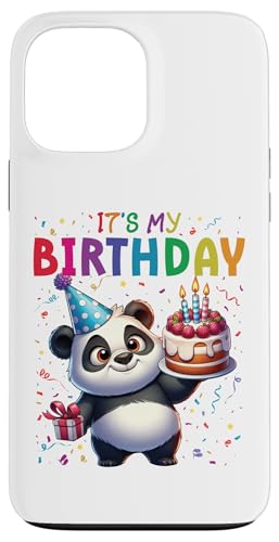 Hülle für iPhone 13 Pro Max Panda It's My Birthday Party, Geburtstag, für Jungen, Mädchen, Kinder von It's My Birthday Kids Style