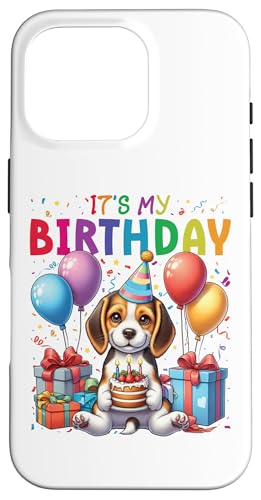 Hülle für iPhone 16 Pro Beagle Dog It's My Birthday Party B-day Jungen Mädchen Kinder von It's My Birthday Kids Style