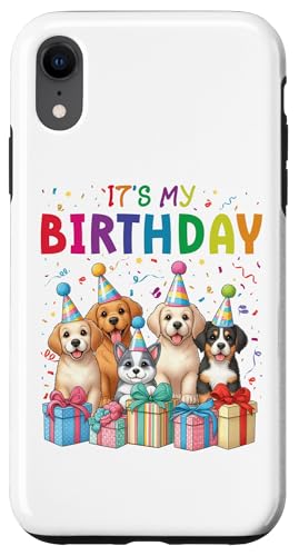 Hülle für iPhone XR It's My Birthday Party B-Day Hunde Welpen Jungen Mädchen Kinder von It's My Birthday Kids Style