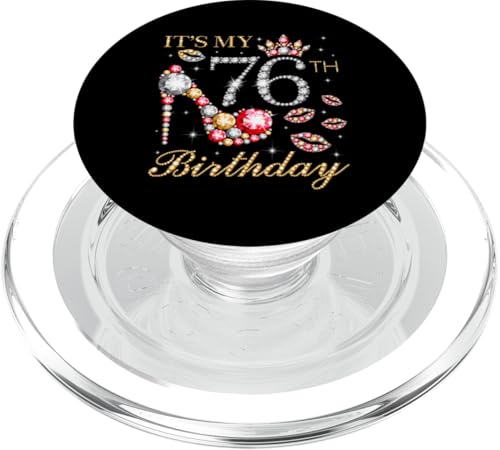 Es ist mein 76. Geburtstag, 76 Jahre alt, 76. Geburtstagsfeier PopSockets PopGrip für MagSafe von It's My Birthday Party Outfits