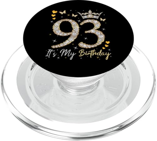 93 Es ist mein Geburtstag, Es ist mein 93. Geburtstag, 93 Jahre alt PopSockets PopGrip für MagSafe von It's My Birthday Party Queen's B-Day