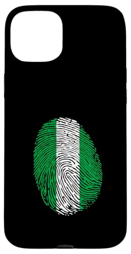 Hülle für iPhone 15 Plus Nigeria Es ist in meiner DNA Nigeria-Fingerabdruck von It's in my DNA Tees