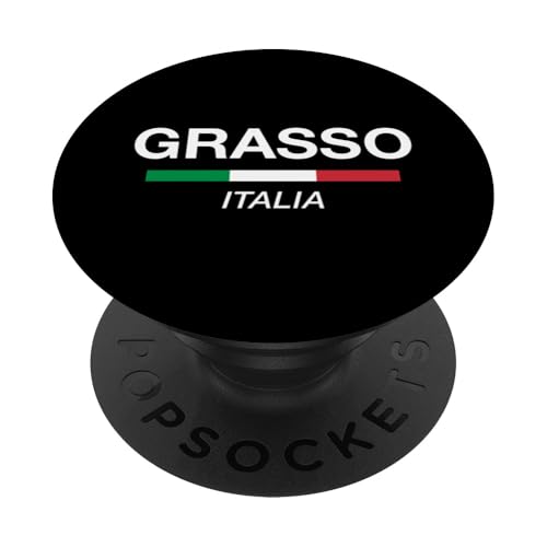 Grasso Italienischer Familienname Italien-Flagge PopSockets Klebender PopGrip von Italia Family Names