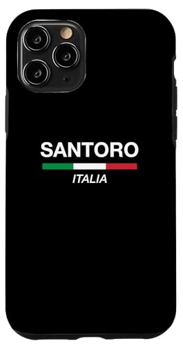 Hülle für iPhone 11 Pro Santoro Italienischer Familienname Italien-Flagge von Italia Family Names