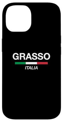 Hülle für iPhone 14 Grasso Italienischer Familienname Italien-Flagge von Italia Family Names