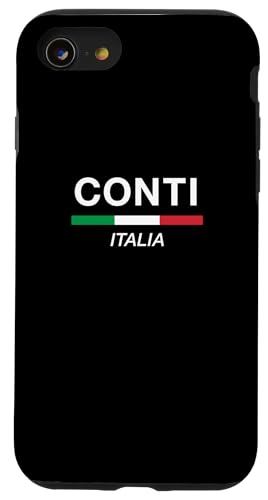 Hülle für iPhone SE (2020) / 7 / 8 Conti Italienische Familienname, Italien-Flagge von Italia Family Names