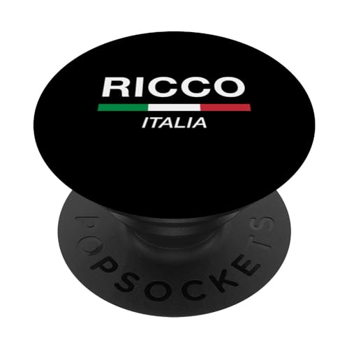 Ricco Italienische Familienname, Italien-Flagge PopSockets Klebender PopGrip von Italia Family Names