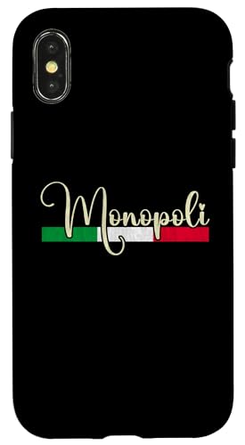 Hülle für iPhone X/XS Monopoli Italia - Monopoli Italien Schrift von Italian Classic Designs