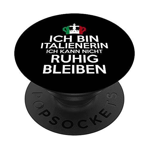 Italienerin Italien Italia Italienisch Italienisches PopSockets mit austauschbarem PopGrip von Italien Italiener Italia Italienische Flagge